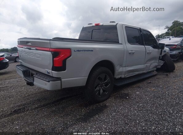 1FT6W5L72RWG09972 2024 FORD F-150 LIGHTNING Серый Задняя правая четверть
