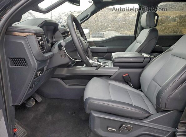 1FT6W5L72SWG27636 2025 FORD F150 Black წინა სალონის ხედი
