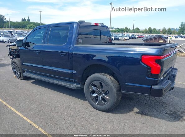 1FT6W5L7XRWG16684 2024 FORD F-150 LIGHTNING Dark Blue Задня ліва чверть