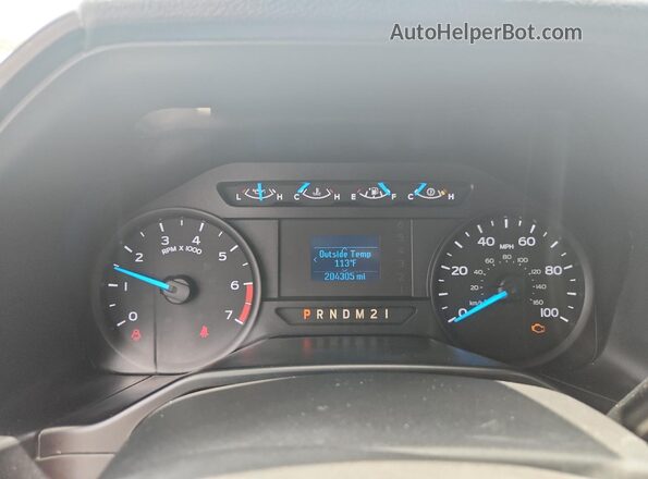 1FT7W2A61HEB45316 2017 FORD F250 Белый Вид щитка приборов