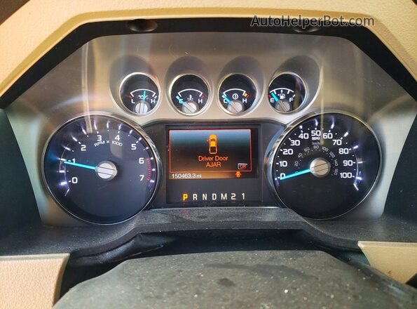 1FT7W2A65GEC11090 2016 FORD F250 White Սարքավորումների վահանակի տեսք