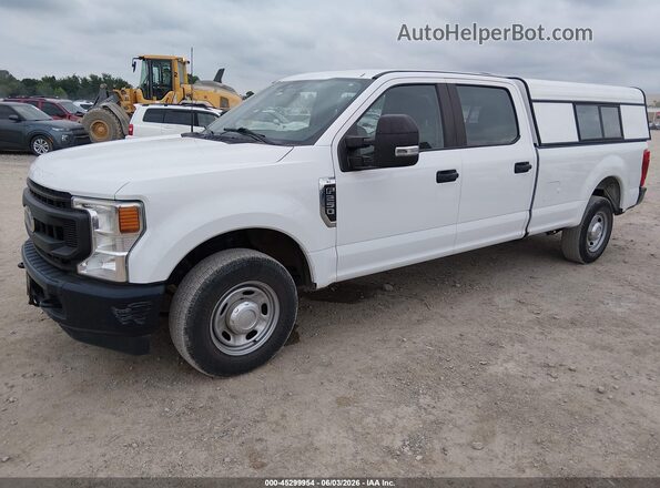 1FT7W2A65NEC71447 2022 FORD F-250 White წინა მარცხენა ხედი სამი მეოთხედიდან