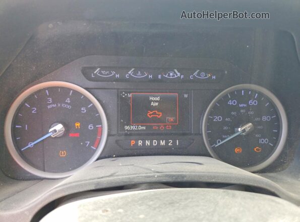 1FT7W2A6XMED95714 2021 FORD F250 White Instrument cluster view