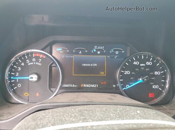1FT7W2B62HEC08440 2017 FORD F250 Белый Вид щитка приборов