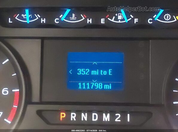 1FT7W2B63HEE29948 2017 FORD F-250 Синий Вид щитка приборов
