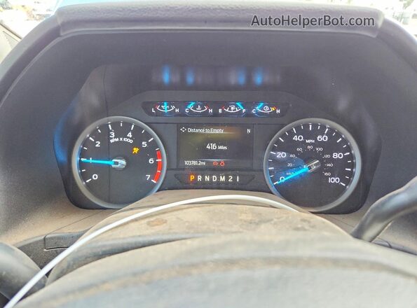 1FT7W2B63LEC86282 2020 FORD F-250 Синий Вид щитка приборов
