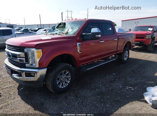 1FT7W2B64HEC06270 2017 FORD F-250 Burgundy წინა მარცხენა ხედი სამი მეოთხედიდან