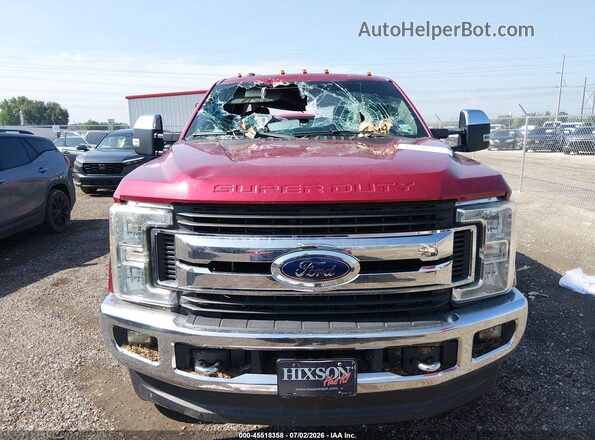 1FT7W2B64HEC06270 2017 FORD F-250 Burgundy ხელსაწყოთა პანელის ხედი