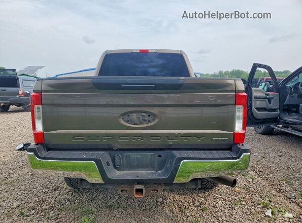 1FT7W2B64HEE53143 2017 FORD F250 Brown Widok z tyłu