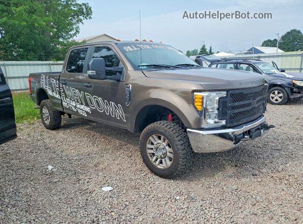 1FT7W2B64HEE53143 2017 FORD F250 Brown Przód prawy