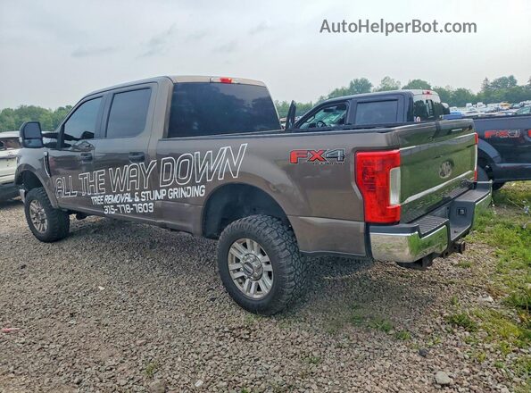 1FT7W2B64HEE53143 2017 FORD F250 Brown Tył lewy