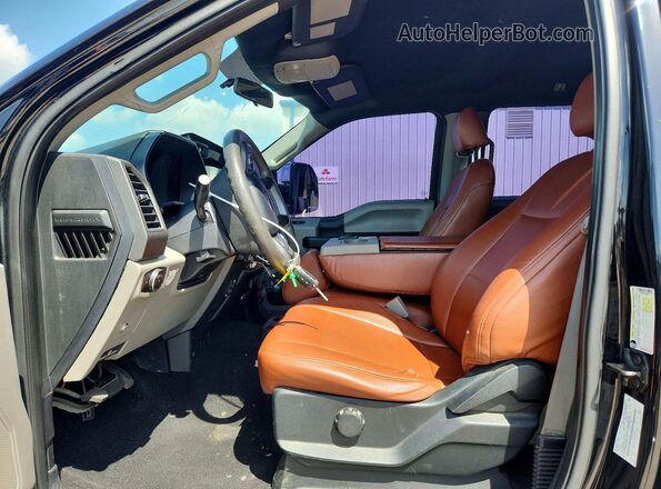 1FT7W2B64HEF01224 2017 FORD F250 Black Vista interior delantera