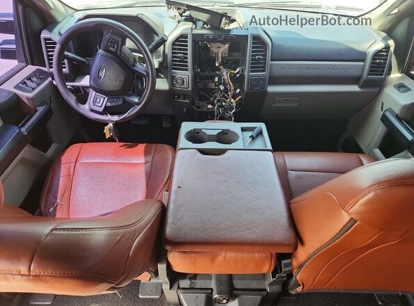 1FT7W2B64HEF01224 2017 FORD F250 Black Vista del salpicadero