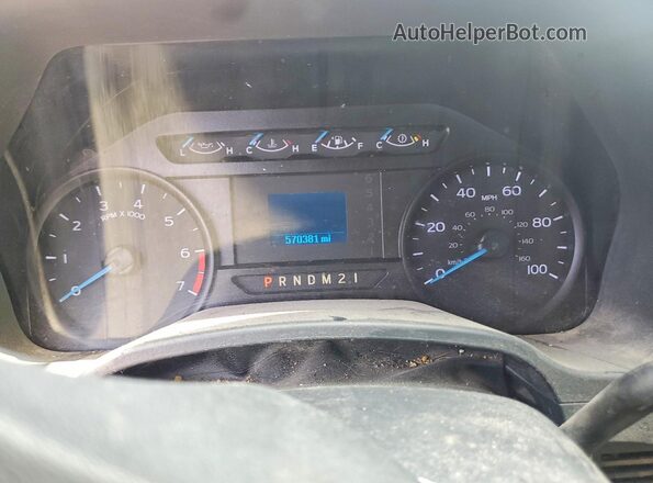 1FT7W2B64HEF51685 2017 FORD F250 Белый Вид щитка приборов