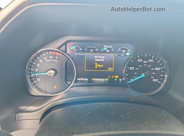 1FT7W2B64LEC88901 2020 FORD F250 Blue Instrument cluster view