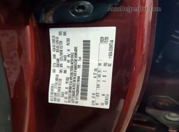1FT7W2B65HEC19044 2017 FORD F250 Burgundy Widok komory silnika
