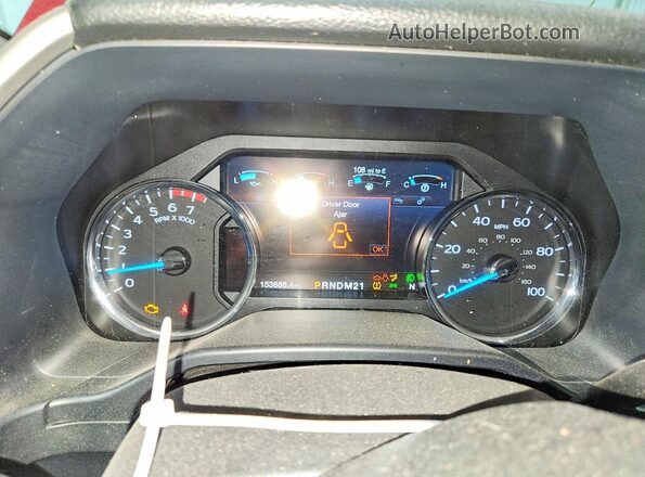 1FT7W2B66HEC59357 2017 FORD F250 Red Սարքավորումների վահանակի տեսք