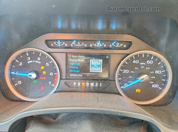 1FT7W2B66MED96020 2021 FORD F250 White Вид щитка приладів