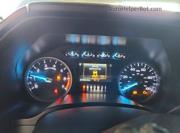 1FT7W2B67LED41302 2020 FORD F250 White Vista del cuadro de instrumentos
