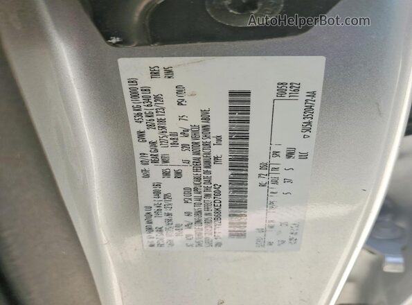 1FT7W2B68KED76042 2019 FORD F250 Серебряный Вид наклейки с VIN-кодом