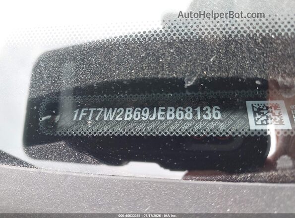 1FT7W2B69JEB68136 2018 FORD F-250 Black ძრავის განყოფილების ხედი