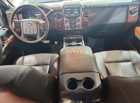 1FT7W2B6XGEB50432 2016 FORD F250 White Вид панелі приладів