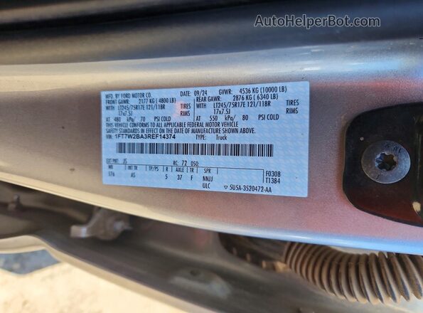 1FT7W2BA3REF14374 2024 FORD F250 Silver Вид підкапотного простору