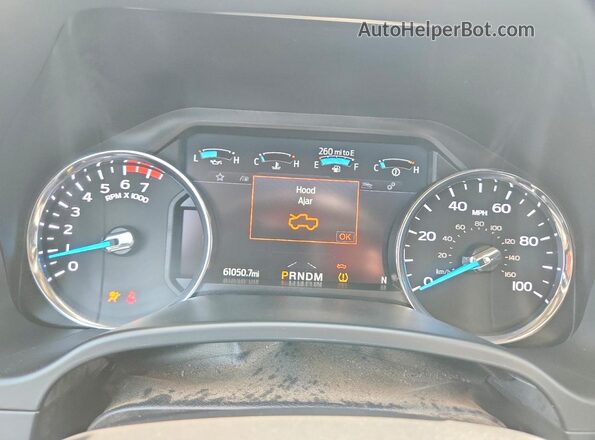 1FT7W2BN6LED48670 2020 FORD F250 White Вид щитка приладів