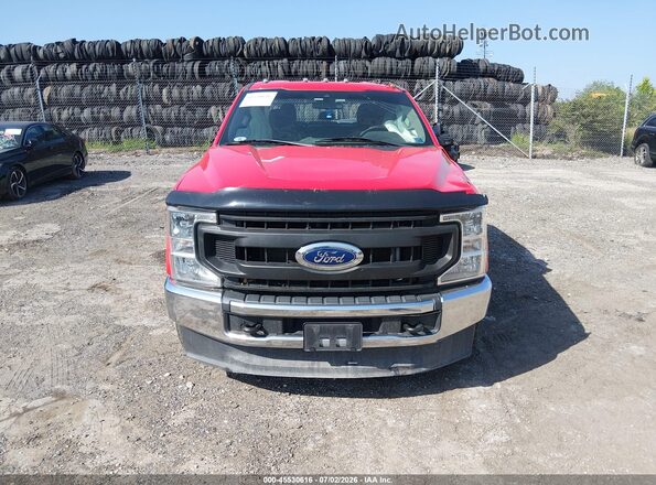 1FT7W2BN8NED09792 2022 FORD F-250 Red Instrument cluster view