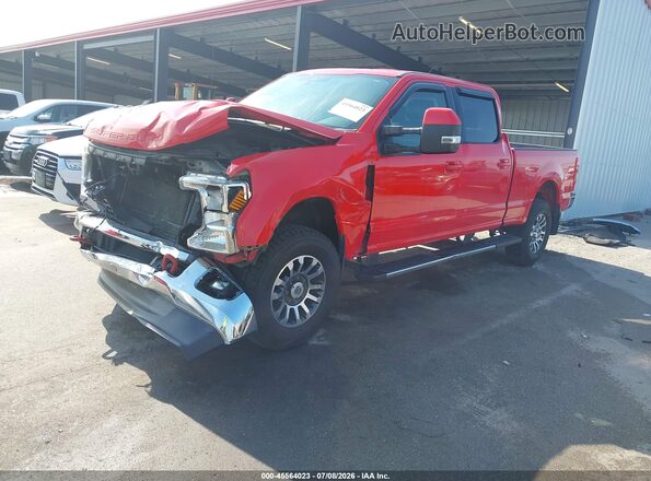 1FT7W2BNXLEE06456 2020 FORD F-250 Red წინა მარცხენა ხედი სამი მეოთხედიდან