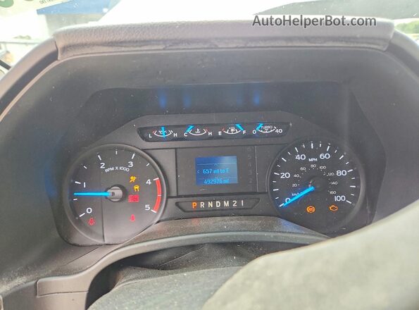 1FT7W2BT0HEE00526 2017 FORD F250 Blue Vista del cuadro de instrumentos