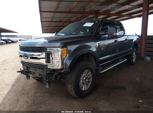 1FT7W2BT0HEE19092 2017 FORD F-250 Gray Առջևի ձախ երեք քառորդ տեսարան