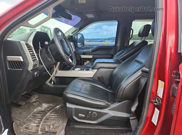 1FT7W2BT0HEF43167 2017 FORD F250 Red წინა სალონის ხედი