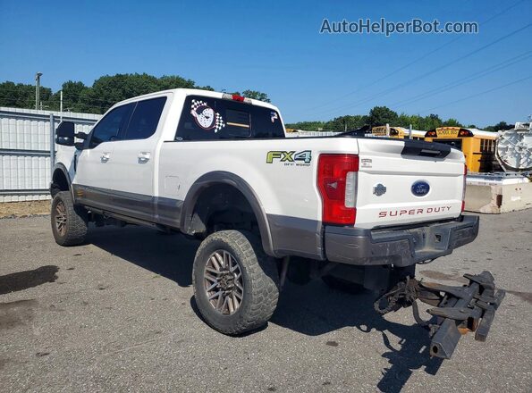 1FT7W2BT0JEC36250 2018 FORD F250 White უკანა მარცხენა