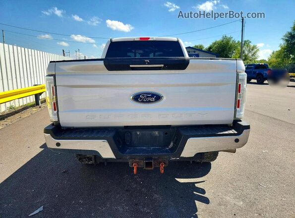 1FT7W2BT0JEC37446 2018 FORD F250 White Widok z tyłu