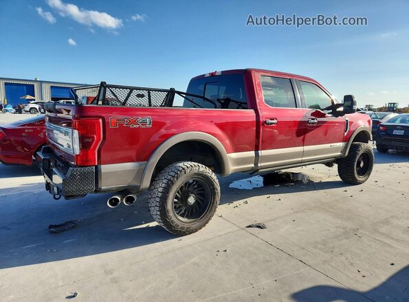 1FT7W2BT0KED36110 2019 FORD F250 Red Trasero derecho