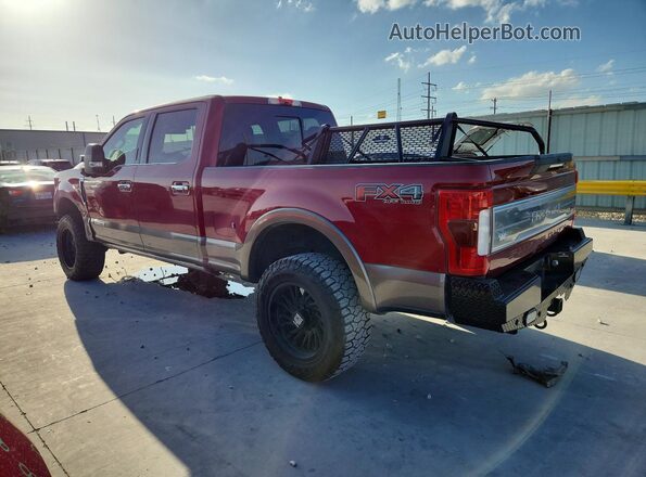 1FT7W2BT0KED36110 2019 FORD F250 Red Trasero izquierdo