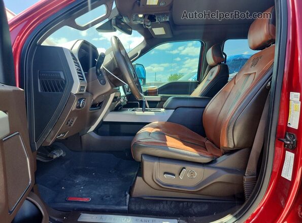 1FT7W2BT0KED36110 2019 FORD F250 Red Vista interior delantera