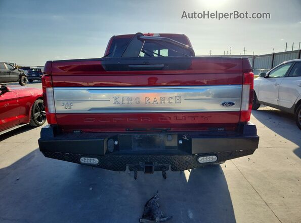 1FT7W2BT0KED36110 2019 FORD F250 Red Vista trasera