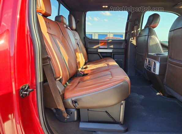 1FT7W2BT0KED36110 2019 FORD F250 Red Vista de los asientos traseros