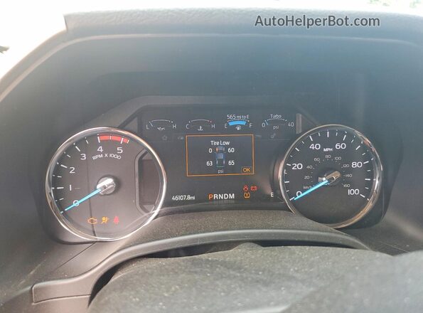 1FT7W2BT0LEC37191 2020 FORD F250 White Вид щитка приладів