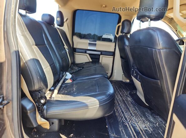 1FT7W2BT1HEB34725 2017 FORD F250 Brown Vista de los asientos traseros