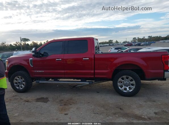 1FT7W2BT1KED37072 2019 FORD F-250 Red Սալոնի 360 աստիճան տեսք