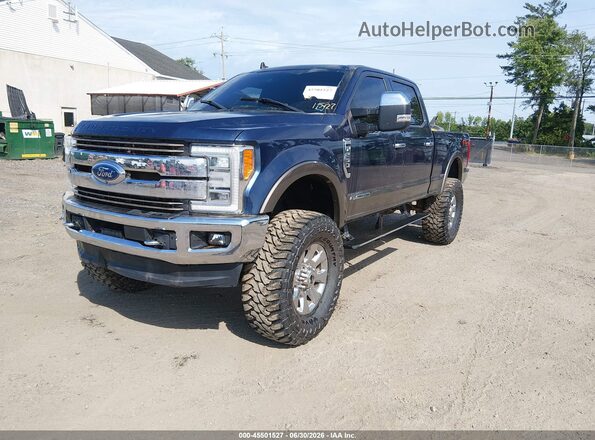 1FT7W2BT1KED78916 2019 FORD F-250 Blue Առջևի ձախ երեք քառորդ տեսարան
