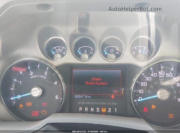 1FT7W2BT2GEC38798 2016 FORD F-250 White Вид задніх сидінь