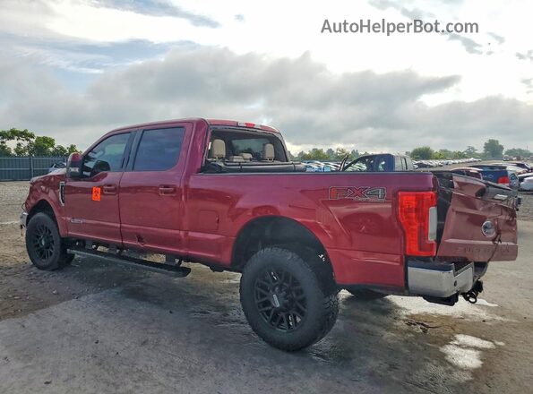 1FT7W2BT2HEB52828 2017 FORD F250 Burgundy უკანა მარცხენა