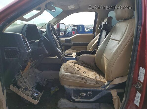 1FT7W2BT2HEB52828 2017 FORD F250 Burgundy წინა სალონის ხედი