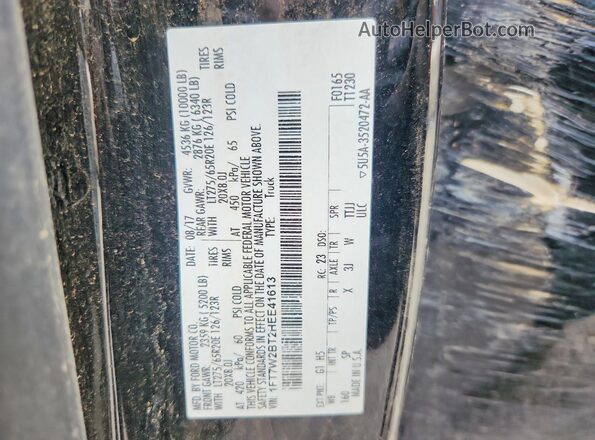 1FT7W2BT2HEE41613 2017 FORD F250 Black Շարժիչի բաժամունքի տեսք