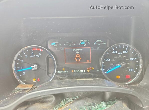 1FT7W2BT2HEE41613 2017 FORD F250 Black Սարքավորումների վահանակի տեսք