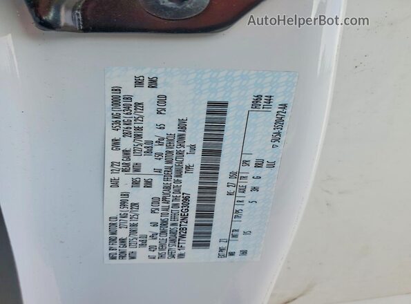 1FT7W2BT2NEG30967 2022 FORD F250 White VIN კოდის სტიკერის ხედი